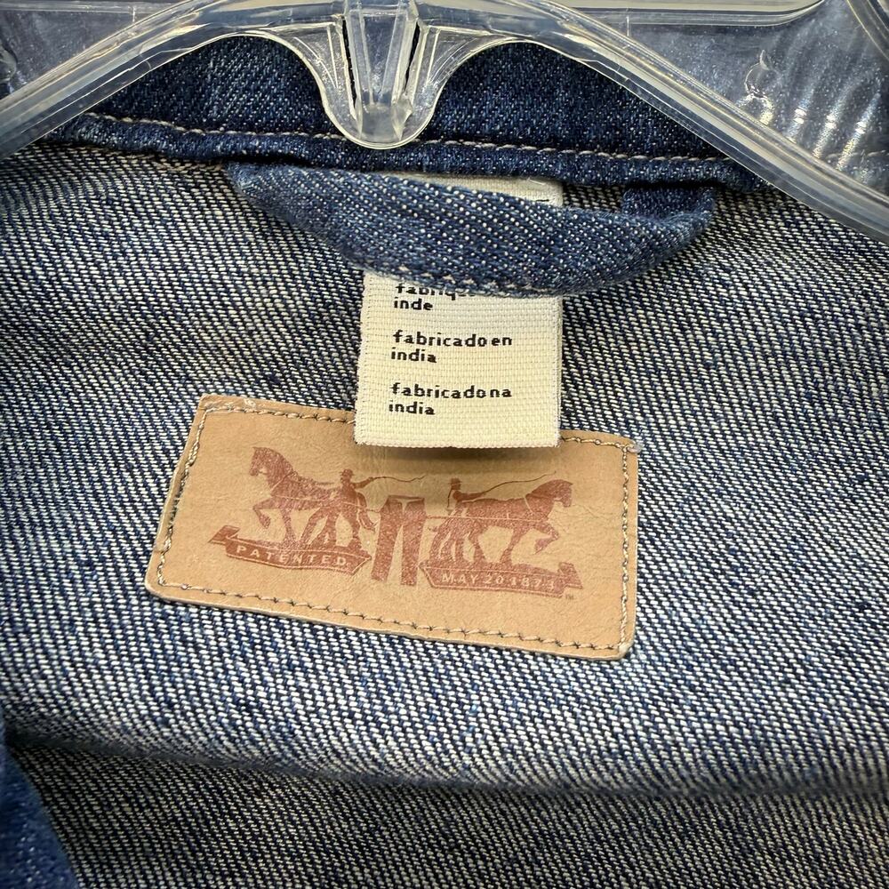Levi's Denim Jacket Women's S Blue Stretch Trucker Jacket Summer Jacket - Picture 8 of 13